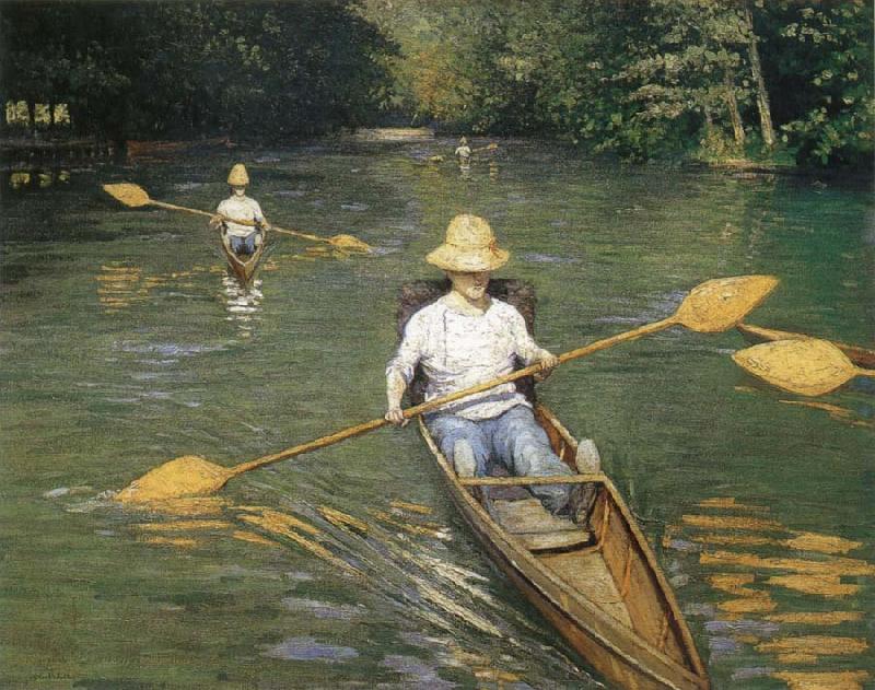 Gustave Caillebotte Racing boat China oil painting art